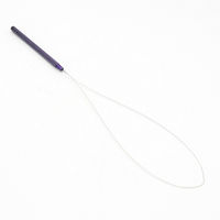 Kit d'outils professionnels de pose de perles pour extensions capillaires en acier inoxydable de haute qualité, 4 pièces, avec étui en cuir pour perruques à dentelle