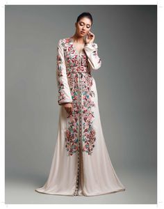 Vestido con cuentas de cristal para boda y fiesta, traje con adornos elegantes, trabajo de piedra, impresionante y ELEGANT--CAFTAN, 2021 - Product Image 1