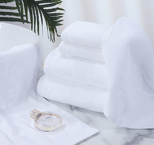 Oem Chất Lượng Cao 100% Cotton Trắng Khách Sạn Khăn Set Biểu Tượng Tùy Chỉnh Mặt & Tay Khăn Tắm Cho Sang Trọng 5 Sao Khách Sạn - Product Image 1