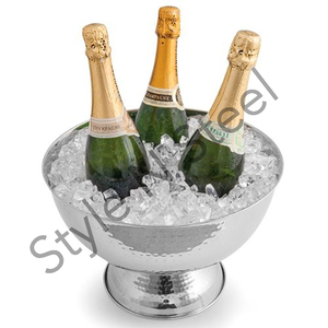 Punch Bowl <b>champagne</b> Cooler Bowl Stainless Steel <b>Champagne</b> Bin Cooler Ice <b>Bucket</b> Wedding Ice <b>Bucket</b> Metal Punch Bowl Ice <b>Bucket</b> - Product Image 2