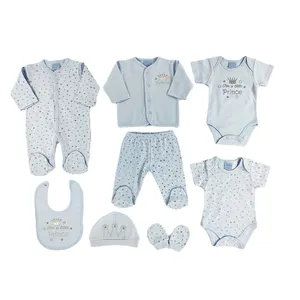 2021 подарочный набор для новорожденных высококачественный хлопковый комплект одежды для малышей 8 шт. с шапочкой, перчаткой и нагрудником