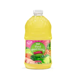 67.6 fl oz VINUT红菠萝汁配石灰和薄荷饮料果汁家庭尺寸制造商私人标签OEM ODM
