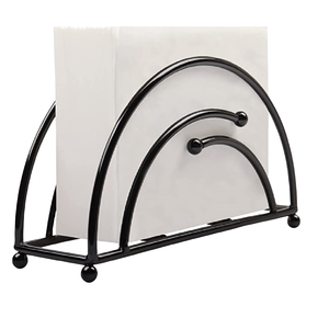 Best Quality Napkin Holder in Black Stainless Steel with Sleek Design for Stylish Home Kitchenware and Dinnerware Tabletop - Product Image 5