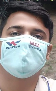 Masque facial en coton à la mode, Collection de tissu en coton à 3 couches du Bangladesh - Product Image 5