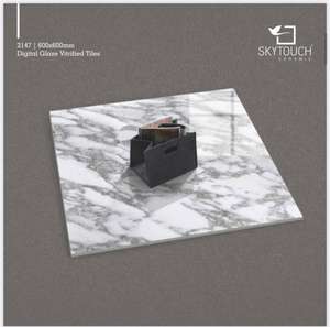 Qualité haut de gamme 600x600mm carreaux de porcelaine aspect marbre gris poli super brillant Design moderne pour murs et sols - Product Image 6