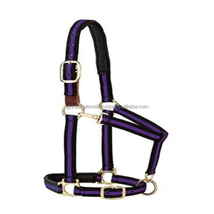 Caballo ecuestre de nailon con cuello Halter de alta calidad, productos de Carreras de Caballos personalizados con hardware de latón ajustable, venta al por mayor - Product Image 2