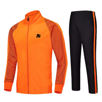 Ropa de fútbol de manga larga para hombre, camiseta de fútbol roja, chándal de fútbol, chándal deportivo de sublimación, chándal de entrenamiento de fútbol cálido