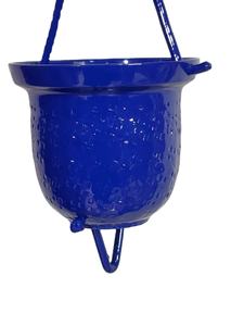 HANGING BLUE POWDER COATING CUP OUT DOOR RAIN CHAINS HANGING CHAINS - Product Image 4