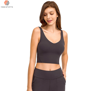Top Deportivo Corto de Cuello Alto para Mujer, Espalda Cruzada, Sin Varillas, Absorbe el Sudor, Secado Rápido, Ecológico, para Fitness y Entrenamiento, Tallas Grandes - Product Image 3