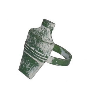 Anneau de serviette de table en aluminium design, forme ronde - Product Image 2