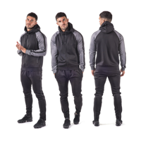 Ensemble de survêtement Hawkbawk personnalisé de haute qualité pour hommes – Sweat à capuche et pantalon de jogging – Tenue de sport respirante pour adultes, grandes tailles, hiver