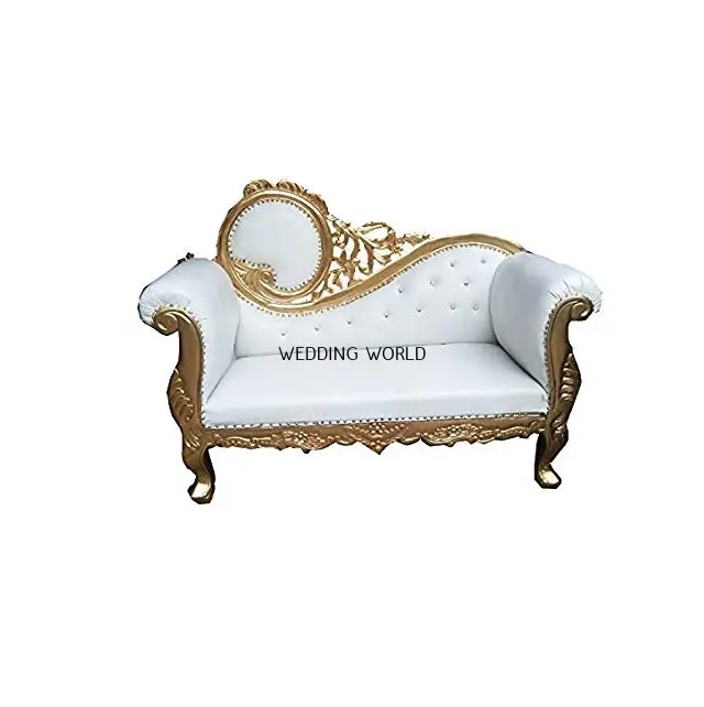 Venda quente de sofá de casamento, design de luxo feito à mão, clássico, elegante, venda quente, sofá de madeira