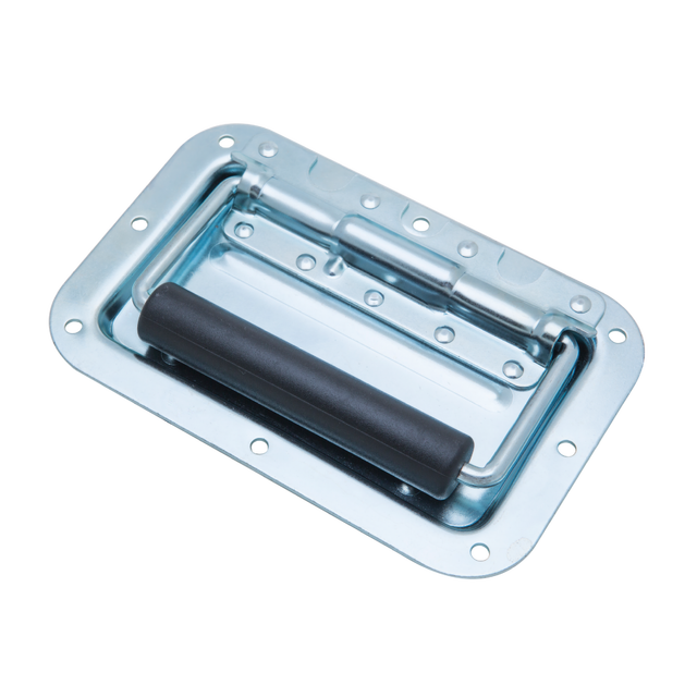 Iron Zinc Finish Spring Loaded Barrel Plating Speaker Box Handle FT Brand L-02 Model Furniture Hardware Taiwan Origin Export