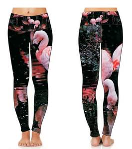 Leggings de yoga personnalisés pour dames avec motif imprimé style pantalon - Product Image 6