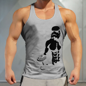 <b>Men</b> screen print workout tank top wholesale <b>singlet</b> with your own logo - Product Image 4