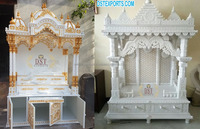 Temple moderne en teck, style indien du Sud, sculpté à la main, avec des motifs Gopuram, pour les clients australiens.