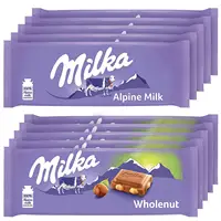 Milka Alpine Milk Bar, 24 x 100g, Melting Chocolate