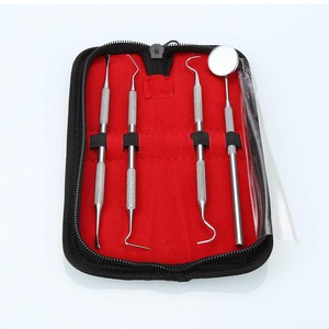 KIT D'HYGIÈNE DENTAIRE 2026 EN PROMOTION – Ensemble de 4 pièces avec miroir grossissant et cadre en acier, type mallette - Product Image 6