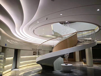 Escalier en colimaçon moderne Alucasa pour intérieur, en bois flottant, style australien et canadien