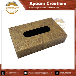 <b>Tissue</b> <b>Box</b> Wooden Handcrafted 8X5X2cm Sized Natural Wood Made <b>Tissue</b> <b>Box</b> With Premium Looking Velvet Interior Wooden (AC 9622) - Product Image 6