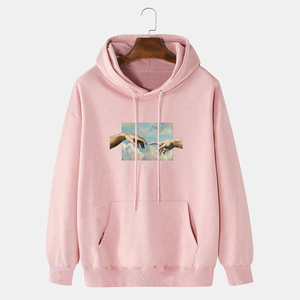 Good High Best 2025 Vintage Men Hoodie Manufacturer Clothing Customize Pattern <b>Label</b> Blank Full Sweatshirt Hoodies - Product Image 2