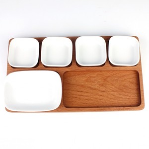 Bandeja de desayuno de madera de acacia y mango con compartimentos - Product Image 2