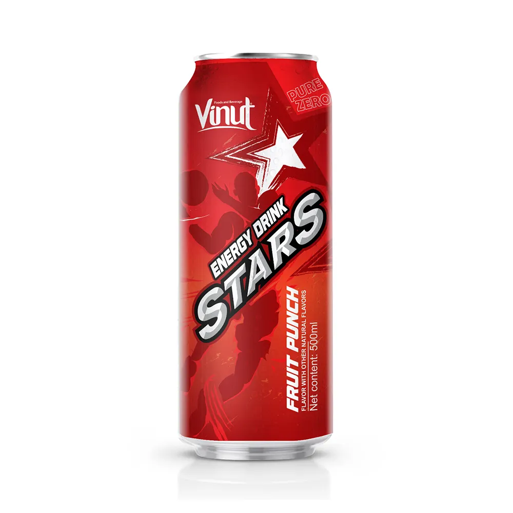 500ml VINUT Stars 과일 펀치와 에너지 음료