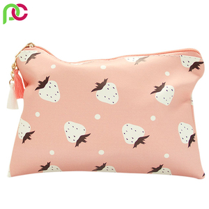 White <b>for</b> Pink <b>Travel</b> Makeup Organizer Funky Cosmetic Pouch <b>Bag</b> Zipper <b>for</b> Women's Beauty <b>Toiletries</b> Convenient <b>for</b> Daily Use <b>Travel</b> - Product Image 3