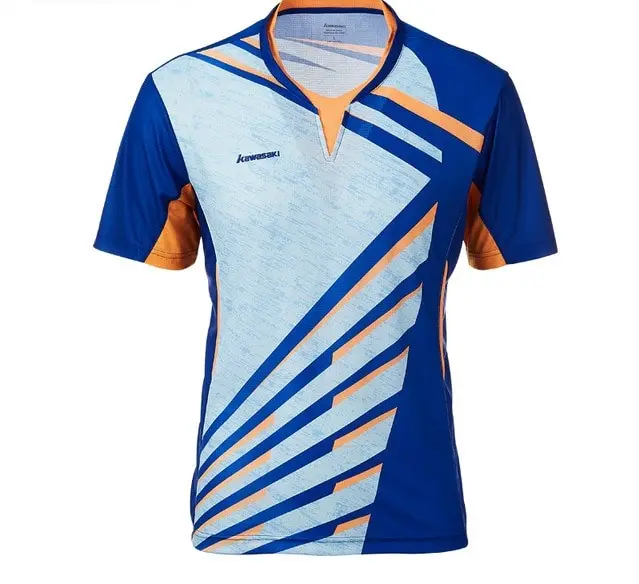 New Collection Men T-shirt V Neck Short Sleeves Badminton Shirts
