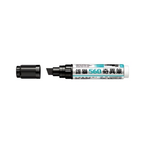 NO. 560 JUMBO <b>PERMANENT</b> <b>MARKER</b> with Oblique Brush Tip - Product Image 1