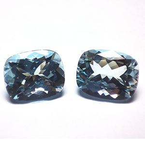 พลอยอะความารีนทรงเหลี่ยมมรกต  ปรับขนาดแล้ว  สำหรับทำเครื่องประดับ  พลอยอะความารีนสีน้ำเงินธรรมชาติ  แบบเจียระไน  พลอยอะความารีนกึ่งมีค่า - Product Image 3