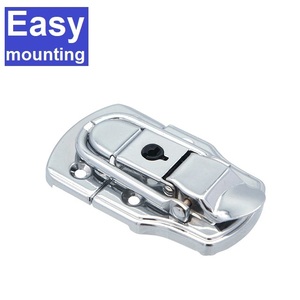 Factory Directly Offer New Design Bright HC254 Polished Silver Clasp Lock Hardware for <b>Crate</b> case Locks High-end Quality - Product Image 1
