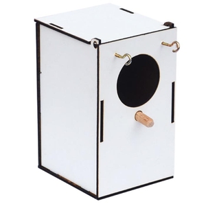 24 Pcs White Plastic <b>Small</b> and Medium Feeder for Your Pets' Cages & Houses! - Product Image 3