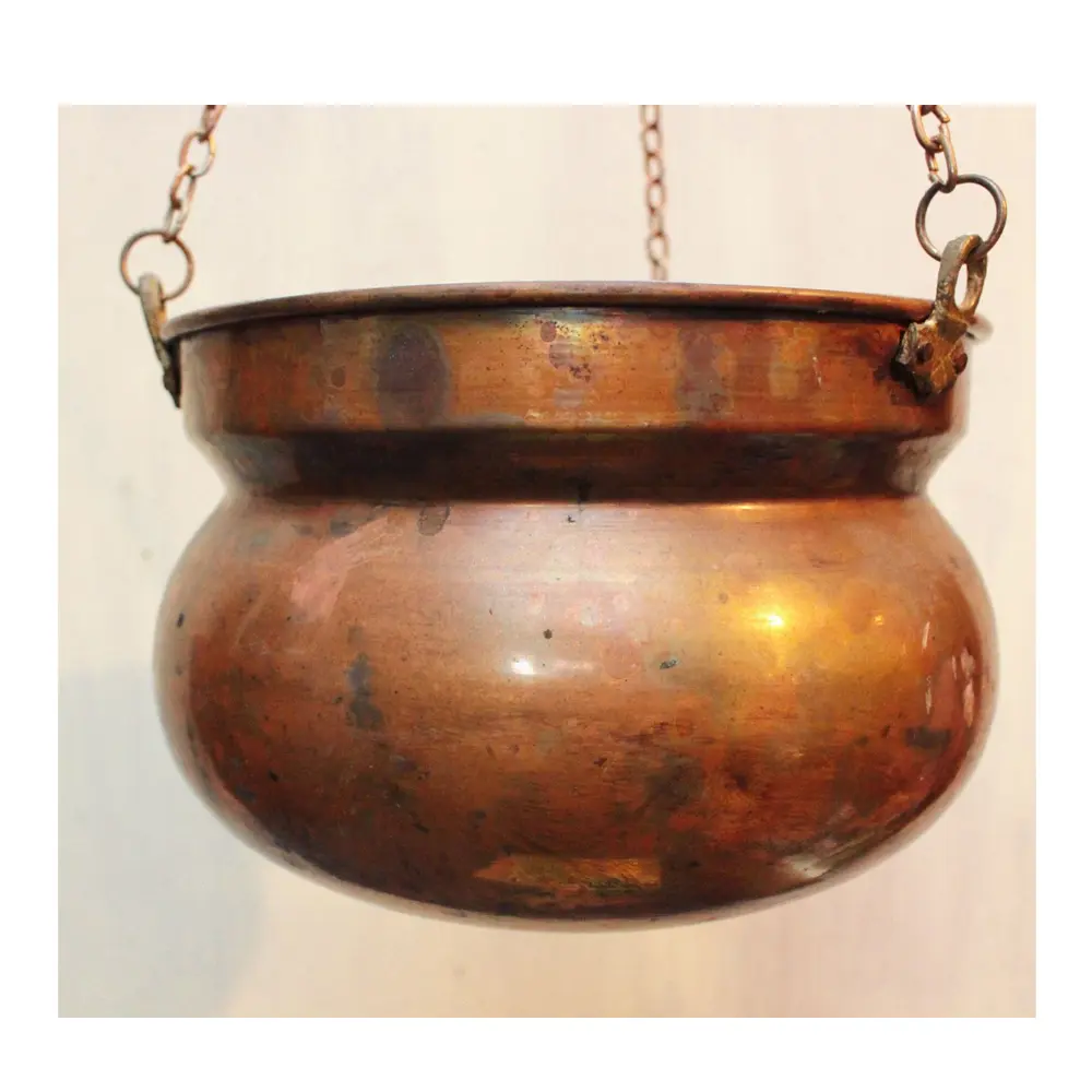 Copper Antqui Custom Metal Garden Hanging Planters On hot Sale