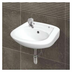 Fregadero de mesa redonda de porcelana de gran venta, instalación colgada en la pared para encimera de baño o uso de pedestal - Product Image 1