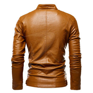 Veste de baseball en coton de style décontracté pour hommes de haute qualité impression personnalisée en cuir pur avec capuche et fermeture à glissière - Product Image 2