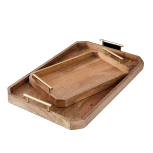 Nouvelle arrivée Design classique plateau de service en bois taille personnalisée forme couleur utilise des ustensiles de cuisine hôtel Restaurant - Product Image 1