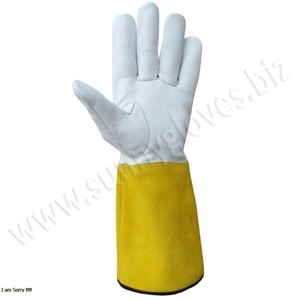 <b>Long</b> Sleeve Tig Welding <b>Gloves</b> Heat Resistant Leather Tig Welding Welder <b>Gloves</b> - Product Image 1