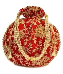Цветок Зари вышитые индийские потли этнические оптовая продажа высококачественные женские модные милые сумки для улицы красивые