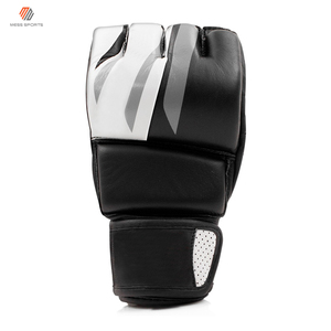Gants d'entraînement MMA en cuir pleine fleur – Conception demi-doigts sans pouce, Gants de grappling MMA les plus vendus à bas prix pour l'entraînement - Product Image 4