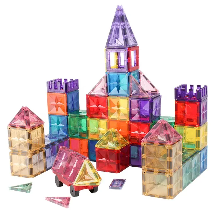 Plastic Abs Pastel Kleuren Mntl 120 Pcs 3d Magnetische Tegels Magneet Building Tegels Kids Magneet Speelgoed Magnetische Blokken Speelgoed