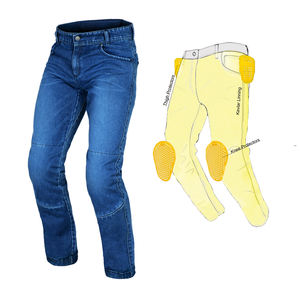 Pantalones Cargo de moto ajustados de alta calidad para hombre aprobados por la CE, forro de aramida con acabado lavado a la piedra para invierno y otoño - Product Image 1