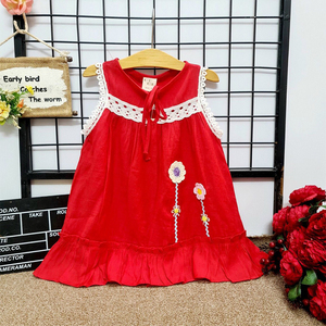 Vestido 100% de algodón para niñas, ropa de fábrica para la exportación a granel - Product Image 3