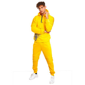 Chándales amarillos con estampado de bloques de fabricación industrial para adultos de talla grande, ropa de invierno para exteriores/calle, trabajo penal, color amarillo - Product Image 3