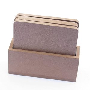 Posavasos de MDF de forma cuadrada decorativa para el hogar con diseño impreso personalizado o posavasos de soporte de MDF - Product Image 1
