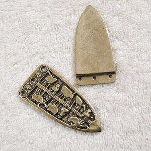 เข็มขัดปลายสายทองแดงขนาดใหญ่หรูหราสไตล์ไวกิ้งสำหรับผู้ชายและผู้หญิงวัสดุทองแดงทนทานหัวเข็มขัด - Product Image 3