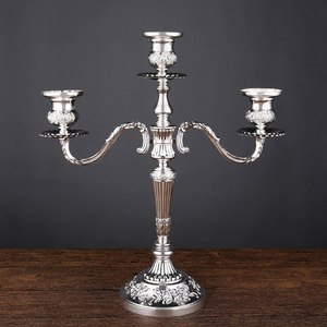 BOUGEOIR BLANC ET DORÉ EN LAITON VINTAGE PAR BRASSWORLD INDE - Product Image 3