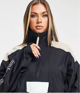 Dernier coupe-vent imperméable réfléchissant haute visibilité unisexe Bomber Jacket Patchwork réversible écologique personnalisé - Product Image 3