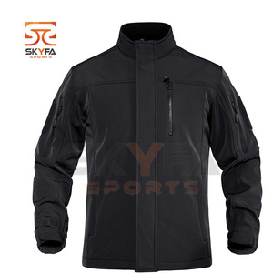 Chaquetas con cremallera para hombre, suéter cálido de forro polar, chaqueta a prueba de viento, 2021 - Product Image 1