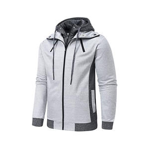 Sudadera con capucha de algodón para hombre y mujer, con cremallera completa, a la moda, de talla grande - Product Image 3